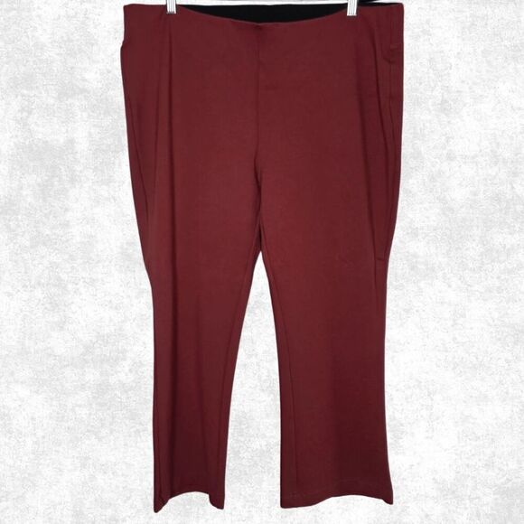 Soft Surroundings Clay Stretch Pants – 1X – Pull-On Neutral Trousers - Picture 2 of 5